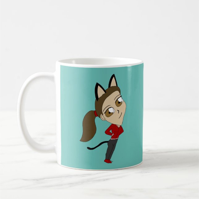 Caneca De Café catgirl chibi (Esquerda)