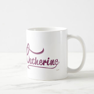 Caneca De Café Catherine - nome personalizado