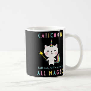 Caneca De Café Caticorn Half Cat Unicorn Camisa Garotas Cutes Meo