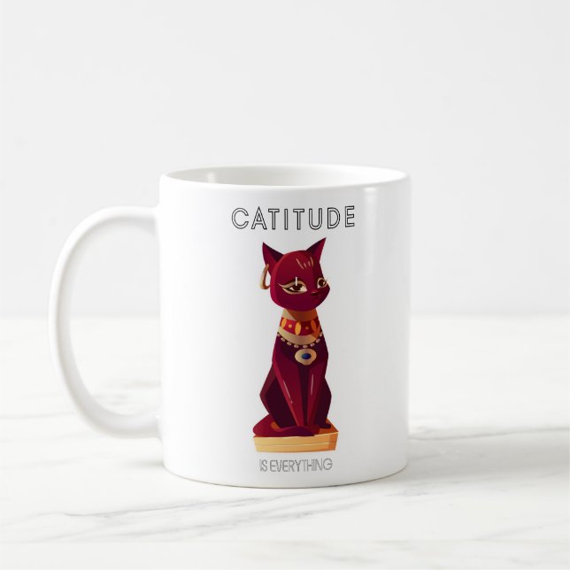 Caneca De Café CATITUDE é tudo (Esquerda)