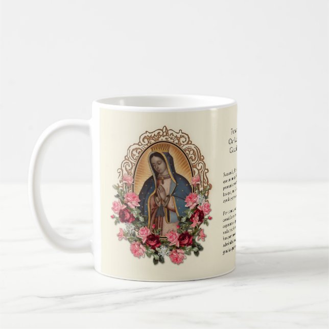 Caneca De Café Católica espanhola Guadalupe Virgem Religiosa Mari (Esquerda)