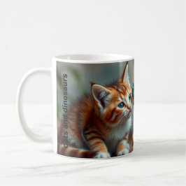 Caneca De Café Cats-a-Tonic Cats e Dinossauros Mug