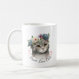 Caneca De Café Cats de Paz