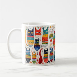 Caneca De Café Cats Mug Colorida