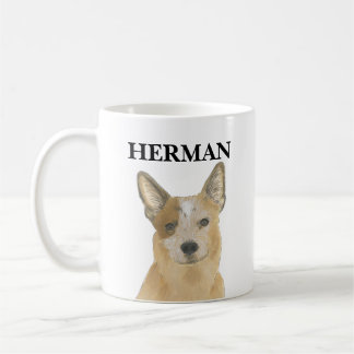 Caneca De Café Cattledog australiano personalizado do Red Heeler