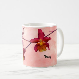 Caneca De Café Cattleya Orchid Mug, adicione seu nome