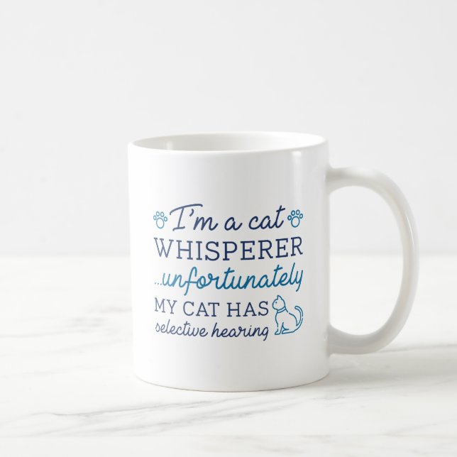 Caneca De Café CatWhispererAudiçãoSeletiva1C (Direita)