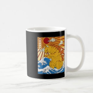 Caneca De Café Catzilla Cat Anime Japonês Kawaii Engraçado Gráfic