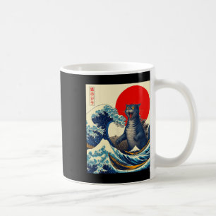Caneca De Café Catzilla Cat Arte Japonesa Bonita presentes Para H