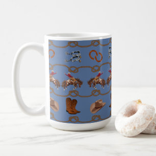 Caneca De Café Caubói Country Western 