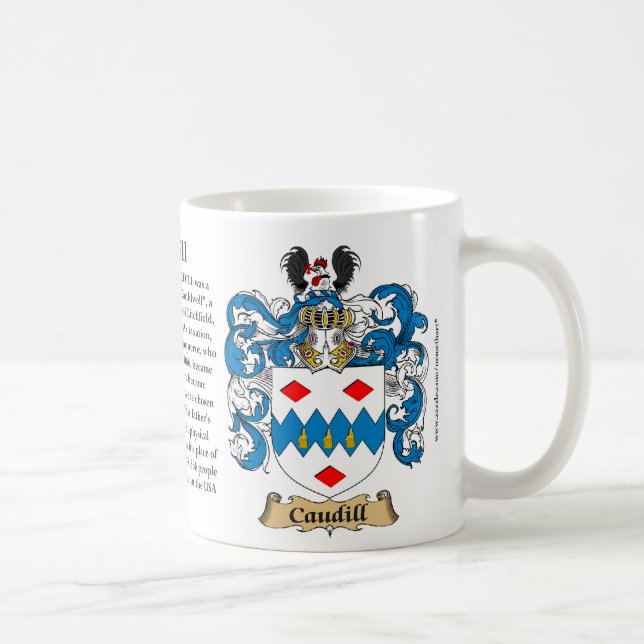 Caneca De Café Caudill, a origem, o significado e a crista (Direita)