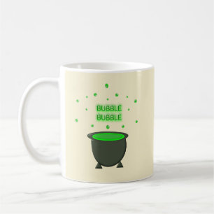 Caneca De Café Cauldron e Bubbling Green Brew Halloween