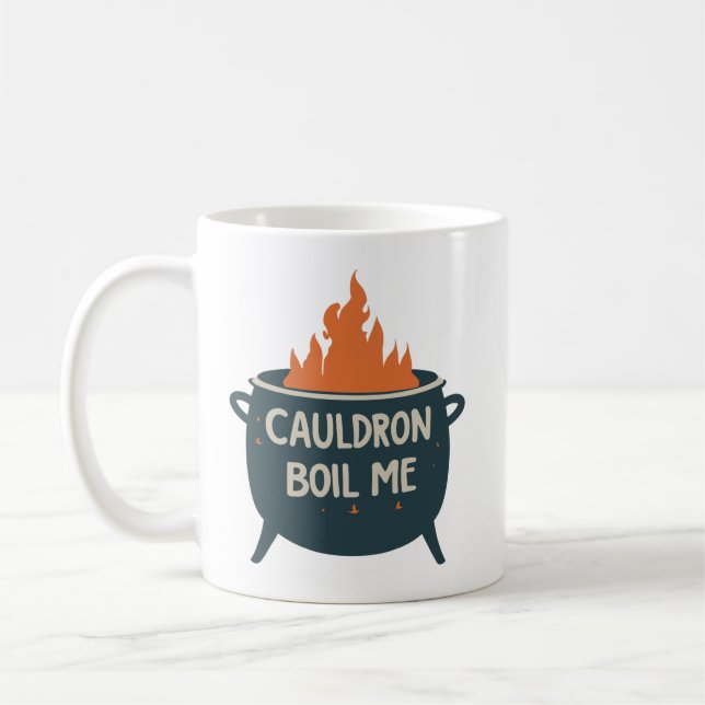 Caneca De Café Cauldron me ferve em uma aventura balnear em magia (Esquerda)