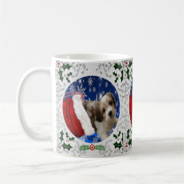 Caneca De Café Cavachon Mug, Cachorro de Natal