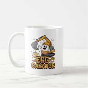 Caneca De Café Cavador de Ovo: Desenterrando sua cerveja matinal!