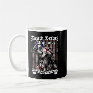 Caneca De Café Cavaleiro Cruzado Cavaleiro Templário Guerreiro De