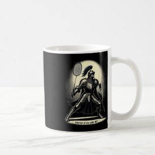 Caneca De Café Cavaleiro Da Alta Rede Badminton Engraçado Tee