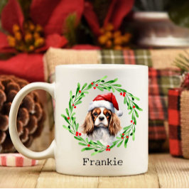 Caneca De Café Cavaleiro de Natal Rei Charles Spaniel Pet