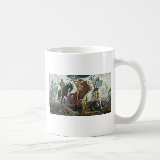 Caneca De Café Cavaleiro de TheFour do apocalipse por Viktor (Direita)
