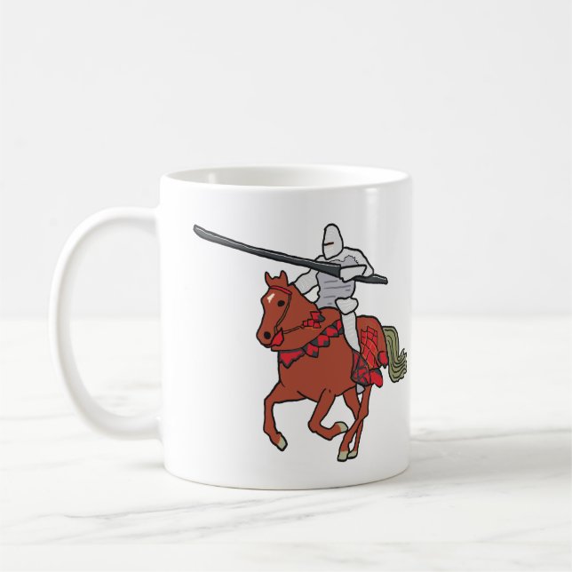 Caneca De Café Cavaleiro Justador (Esquerda)