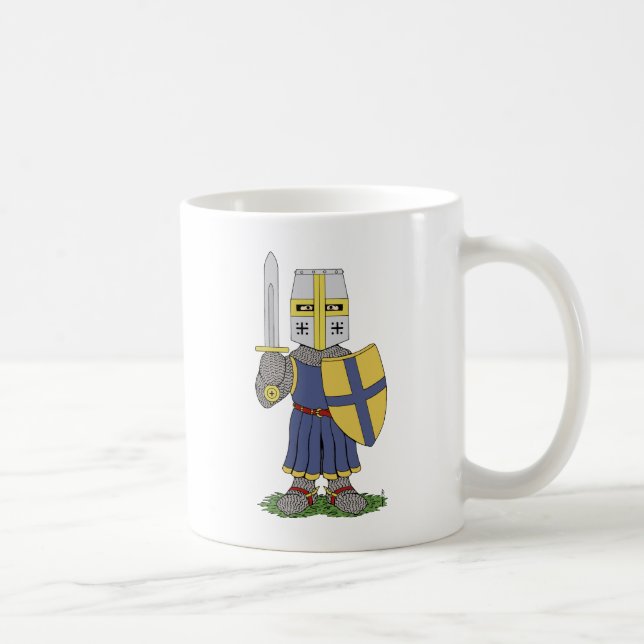 Caneca De Café Cavaleiro medieval bonito (Direita)