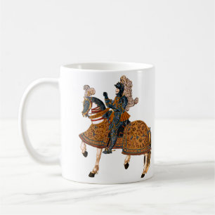 Caneca De Café Cavaleiro Medieval em Armor a cavalo