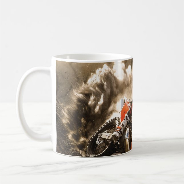 Caneca De Café Cavaleiro Motocross (Esquerda)