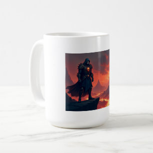 Caneca De Café Cavaleiro Negro da Chama