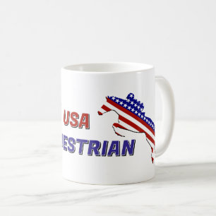 Caneca De Café Cavaleiro Patriótico dos EUA
