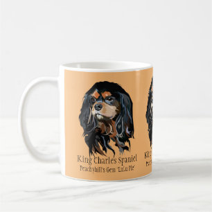 Caneca De Café Cavaleiro Personalizado Rei Charles Spaniel Mug