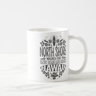 Caneca De Café Cavaleiros das Ondas do Oceano Pacífico de Waimea