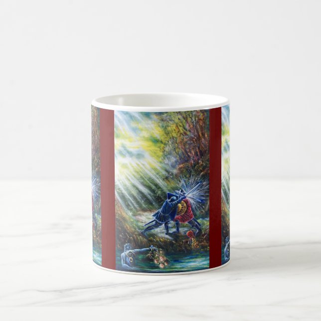 Caneca De Café Cavaleiros de Luta ROSA, Dinheiro e Diabo ESQUECID (Centro)