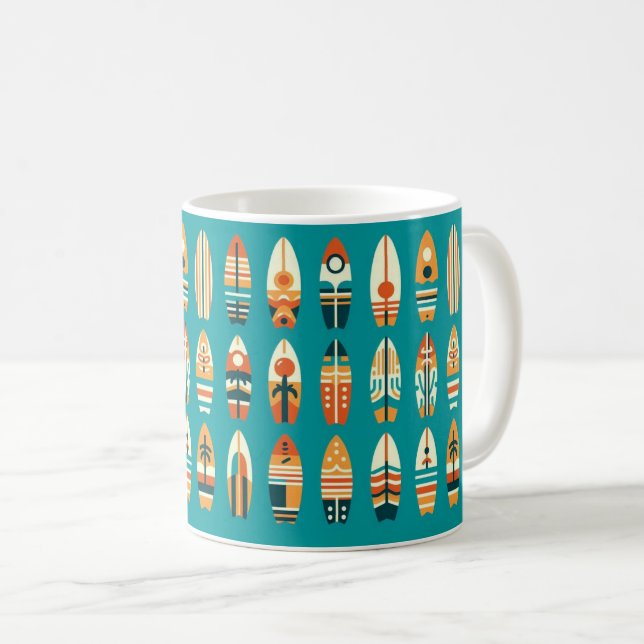 Caneca De Café Cavalgadores de Ondas (Frente Esquerda)