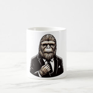 Caneca De Café Cavalheiro Sasquatch - Pé Grande Engraçado