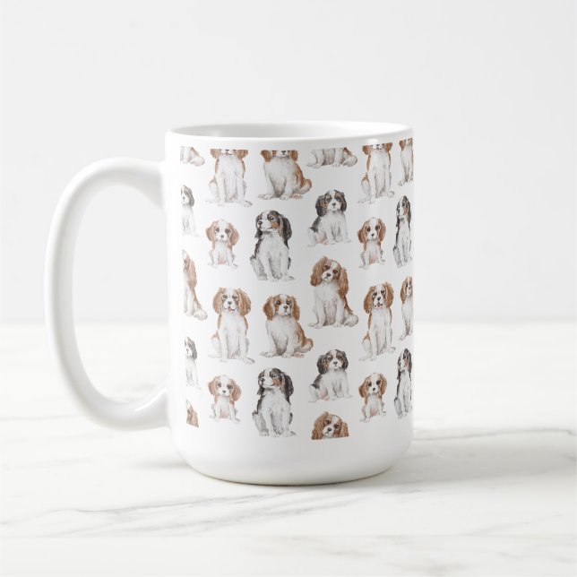 Caneca De Café Cavalier King Charles Spaniel Cerâmica Mug (Esquerda)
