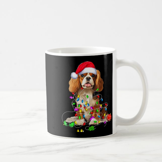 Caneca De Café Cavalier King Charles Spaniel Dog Christmas Orname (Direita)