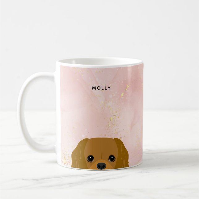 Caneca De Café Cavalier King Charles Spaniel Mugs (Esquerda)