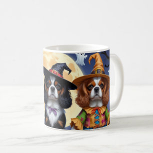 Caneca De Café Cavalier King Charles Spaniel Pumpkin Halloween