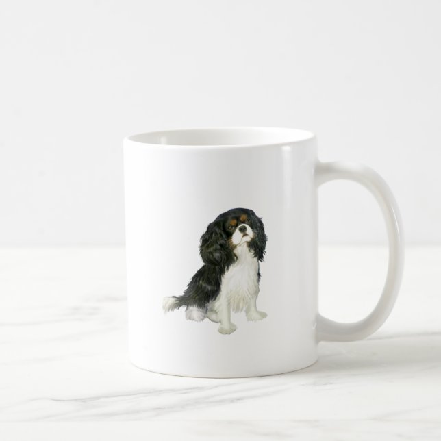 Caneca De Café Cavalier King Charles - Tri Colorido (Direita)