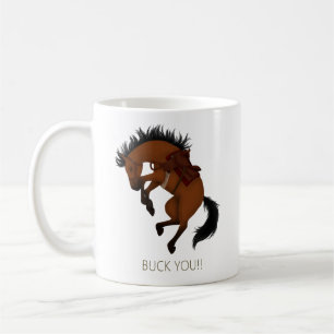 Caneca De Café Cavalinho Baio Divertido 'Você é um Bode!'