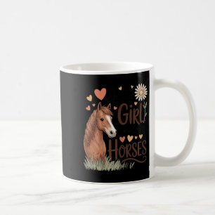 Caneca De Café Cavalo Andando Para Mulheres Meninas - Apenas Uma