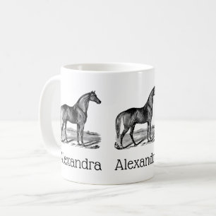 Caneca De Café Cavalo Antigo em Pé