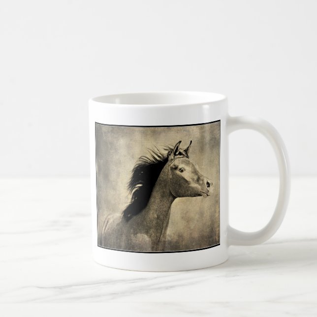 Caneca De Café Cavalo Árabe (Direita)