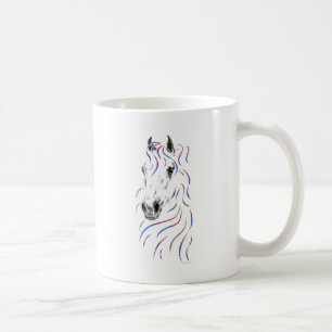 Caneca De Café Cavalo árabe à moda