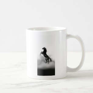 Caneca De Café Cavalo Branco Negro
