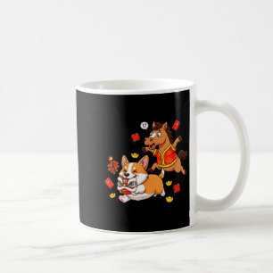 Caneca De Café Cavalo Chinês Corgi Engraçado Crianças Homens Mulh