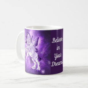 Caneca De Café Cavalo Clydesdale Fantasia Fada Asa