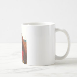 Caneca De Café Cavalo com Arco Vermelho