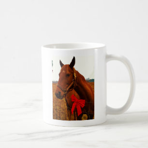 Caneca De Café Cavalo com Arco Vermelho