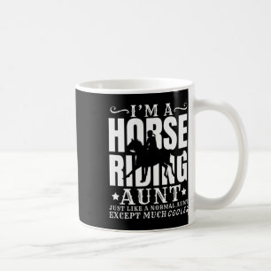 Caneca De Café Cavalo-contra-Cavalo Andando A Tia Normal Mas Mais